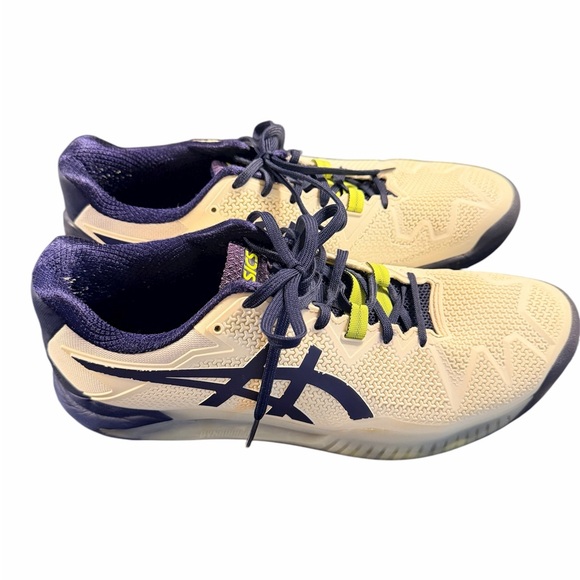 Asics Other - Asics Size 10 - Cream, Navy, and Green